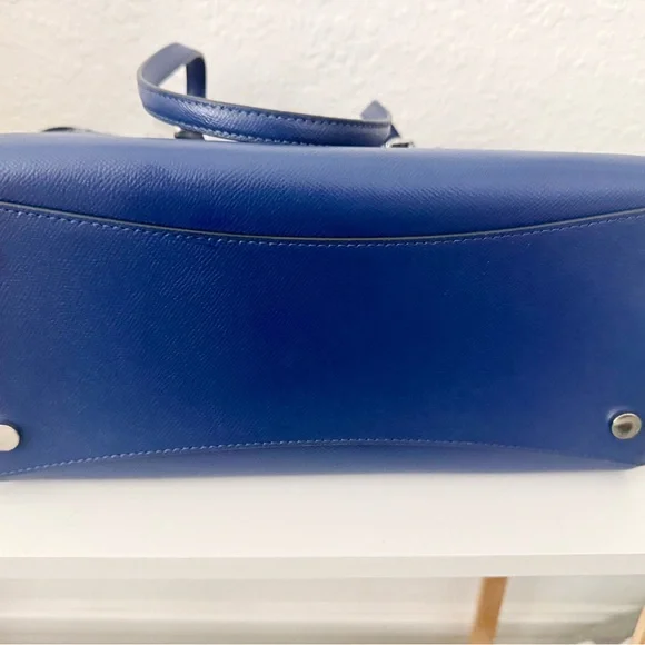 💙Michael Kors Leather Large Jet Set Tote Royal Blue with dust bag - Picture 10 of 14